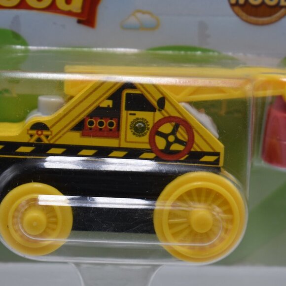 Kevin Yellow Crane - Thomas & Friends Wooden Railway Series Real Wood Tr… - Picture 5 of 10
